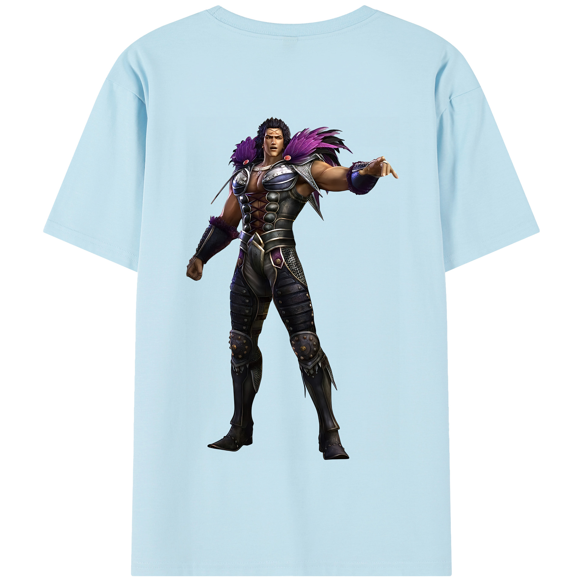 （画像用） 北斗の拳 Fist of the North Star 綿100％半袖Tシャツ（背面プリント）